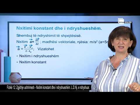 Zgjidhje ushtrimesh - Nxitimi konstant dhe i ndryshueshëm. L.D.Nj. e ndryshuar | Fizikë 12