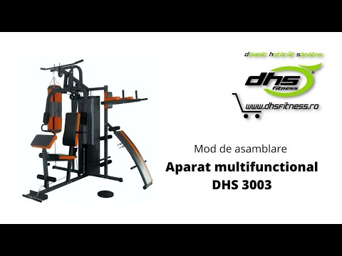 Aparat Multifunctional Fitness 4 Posturi Dhs 3003 - Negru-Rosu