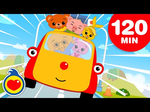 As Rodas do Ônibus 🚌 | E + Músicas Infantis (120 Min) | Um Herói do Coração