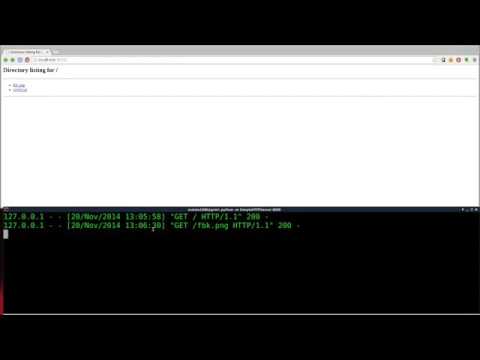 Setup A Webserver With Python Linux Tutorials Clip5