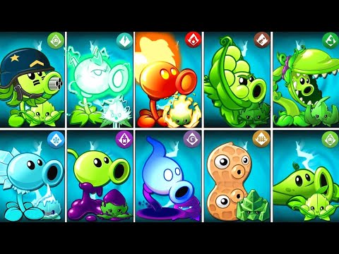 PvZ2: All Best Pea & Mint Plants Battlez - Who Will Win? Plant vs Plant