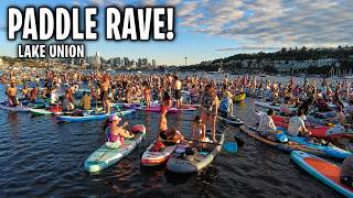 Seattle Paddle Rave | Massive EDM Party on Lake Union 4K