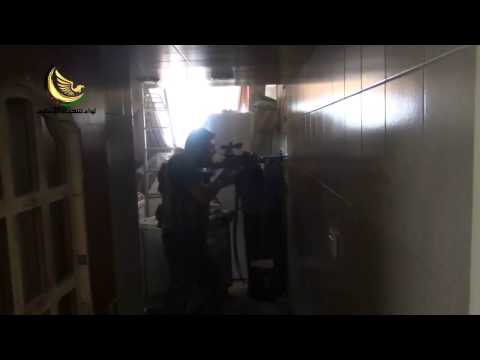 تمشيط المياني في مدينة داريا في محافظة ريف دمشق بعد السيطرة علهيا من قبل لواؤ سعد بن أبي وقاص