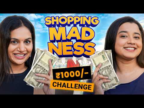 1000 Rs. Shopping Challenge 🛍️ | Girls Vs. Boys |📍FC Road Pune | Mad for Fun