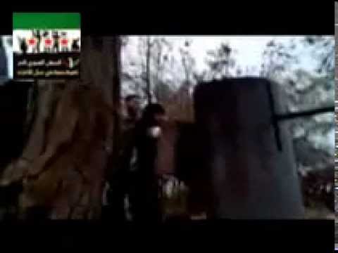 استهداف تجمعات قوات النظام في حاجز اوبين في ريف اللاذقية بواسطة رشاش 14 من قبل كتيبة حمزة