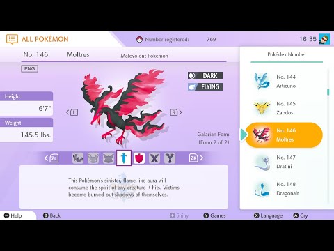 Catching Galarian Moltres in The Isle of Armor (Pokémon Sword & Pokémon Shield)