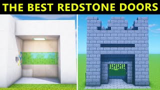 4+ The Best Redstone Doors Build in Minecraft