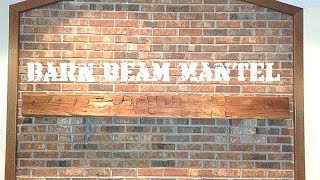 How to Install a Fireplace Barn Beam Mantel - French Cleat