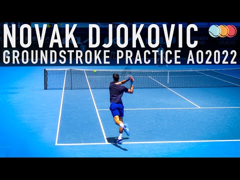 Novak Djokovic | forehand backhand practice