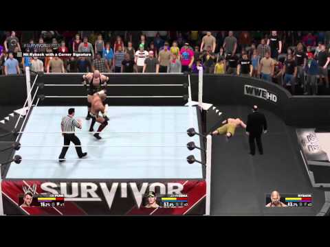 WWE 2K15 CM Punk 2K Showcase Mode Walkthrough Part 14 - Survivor Series (PS4)