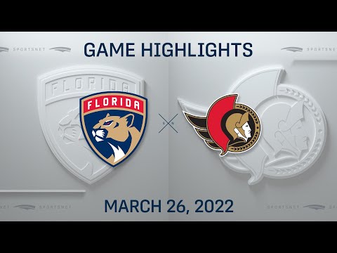 NHL Highlights ' Panthers vs. Senators - Mar. 26, 2022