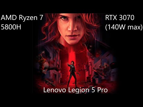Lenovo Legion 5 Pro | AMD Ryzen 7 5800H | RTX 3070 | CONTROL FHD, QHD, 4K Max settings benchmark