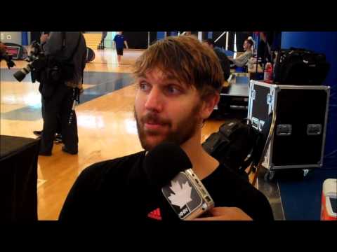 Hoops Talk out of Halifax with Aaron Gray - Toronto Raptors Training Camp - Halifax, NS