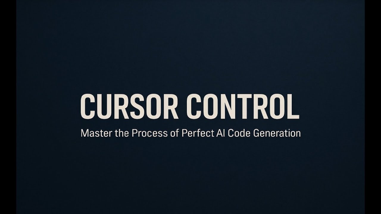 Cursor Control - AI Accelerated Software Engineering