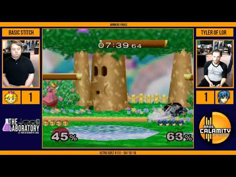Ultra S@LT #131 | Basic Stitch (Peach) vs Tyler of Lor (Marth) - Winners Finals - Melee