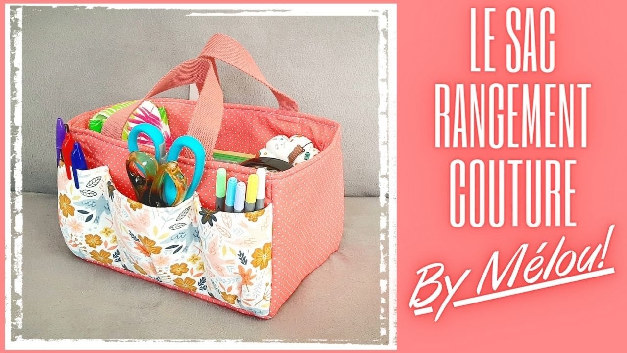 Tuto #diy facile débutant : Coudre le sac de rangement couture By #Mélou 🥰