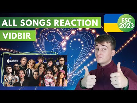 Vidbir 2023 Reaction to ALL Songs 🇺🇦 Ukraine Eurovision 2023 🇺🇦