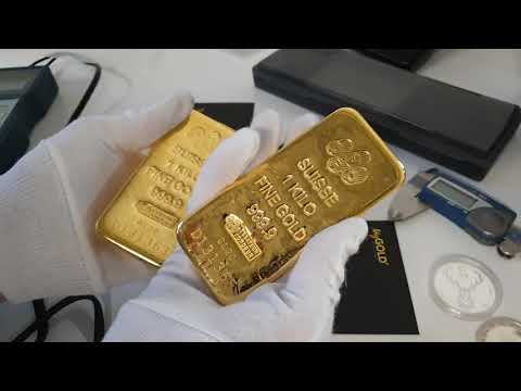 4 x 1kg PAMP Suisse Gold Bullion Cast Bars - Unboxing Video!