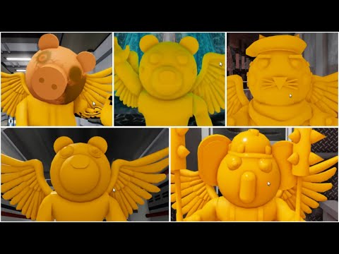 ROBLOX PIGGY GOLD NEW JUMPSCARES BLOXY - Roblox Piggy Book 2 rp