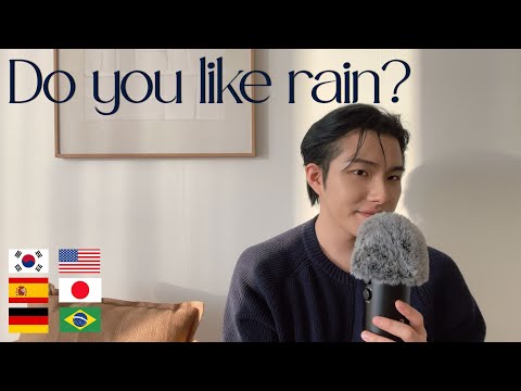 Stories of Rain 🌧️ : 6 Languages ASMR for a calm afternoon [ASMR/Sub]