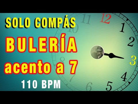 Flamenco Compas por bulerias modernas | acento a 7 | 110 bpm