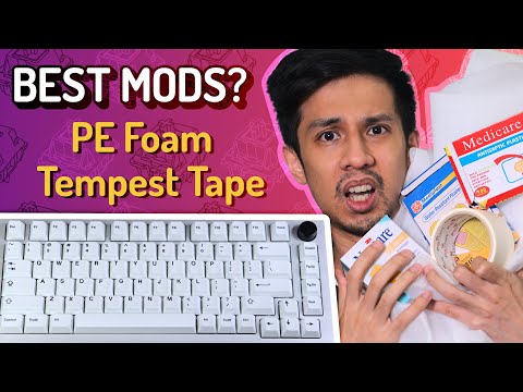 GMMK Pro Mods part 2: PE Foam, Tempest Tape, Holee, D65 Gaskets (with Comparison Sound Tests)
