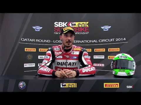 2014 WSBK Losail  – Interview with Davide Giugliano after Tissot-Superpole