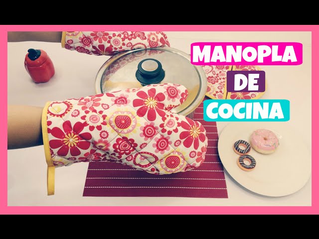 Vídeo relacionado con Juego de agarraderas de cocina y guante de horno de algodón, guantes de cocina más 2 agarraderas con fantasía decorativa, guante de horno de 32 x 18 cm, manopla de 20 x 20 cm