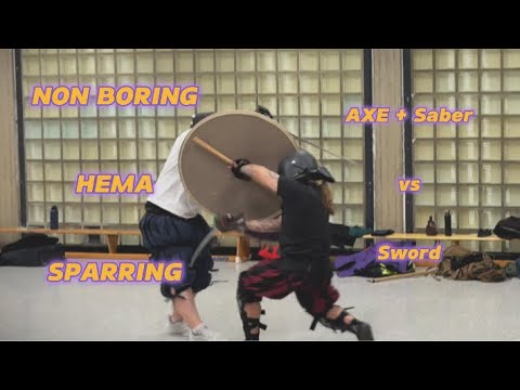 Non boring viking sparring  Axe vs Sword- HEMA