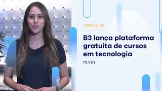 B3 lança plataforma gratuita de cursos em tecnologia  – Minuto 19/06/2023