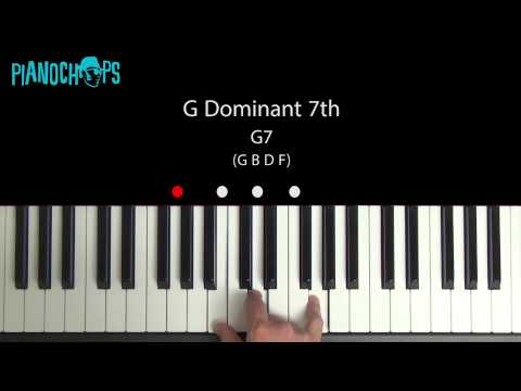 G Dominant 7 on Piano - G7