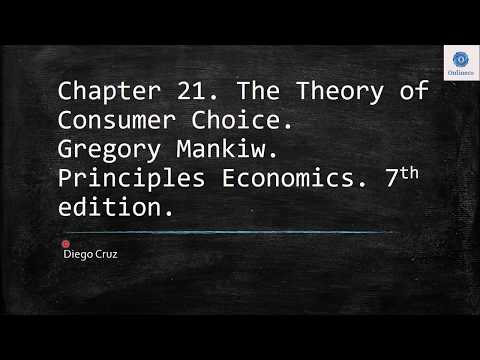 Chapter 21. The Theory of Consumer Choice. Gregory Mankiw.