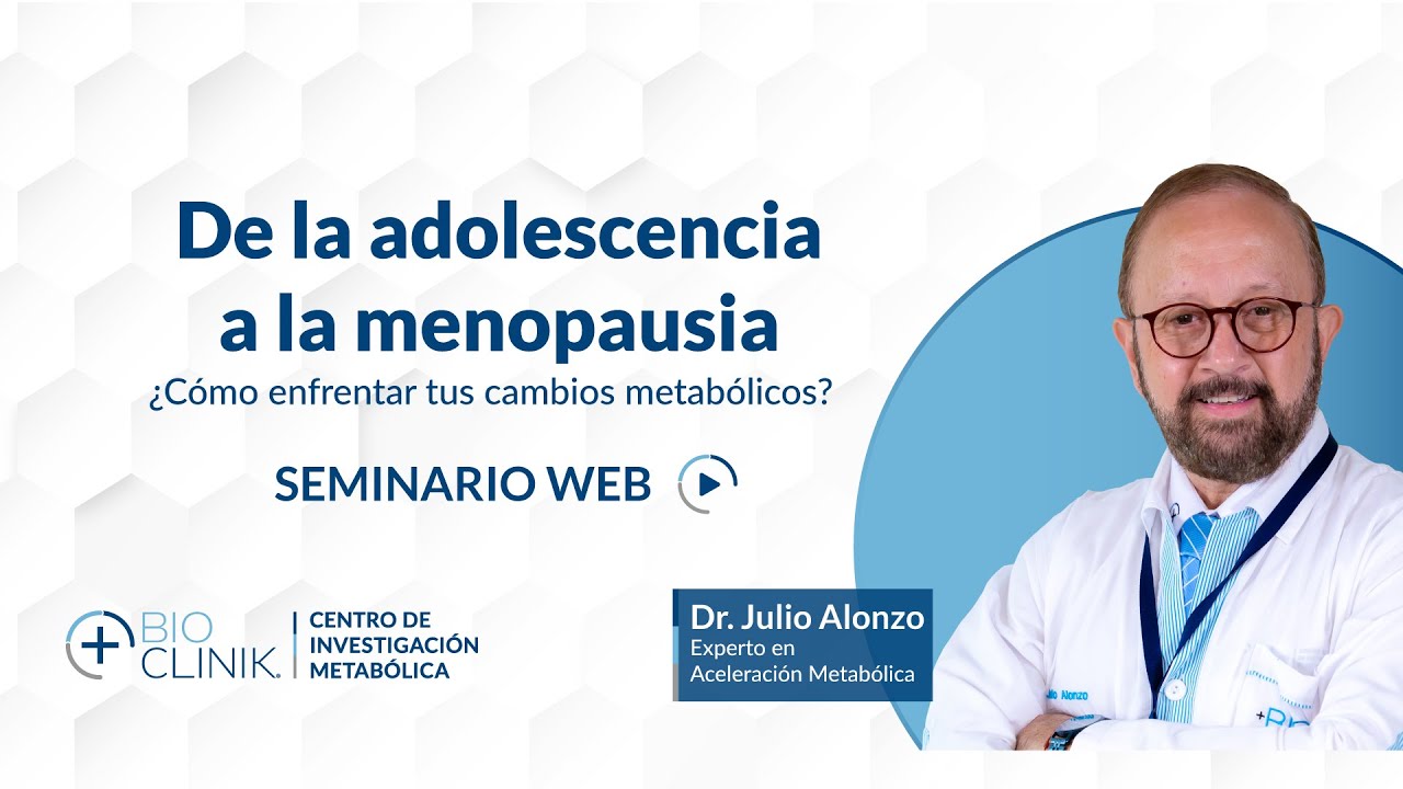 Carátula de De la adolescencia a la menopausia — Dr. Julio Alonzo y +Bio Clinik