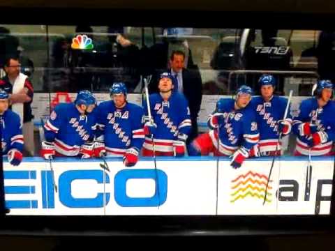 Rangers vs Devils line brawl March 19th 2012