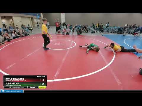 59-60 Lbs Round 3 - Zayne Edwards, Texas Elite Wrestling Club Vs Jude Nelms, Fort Polk Wrestling 0