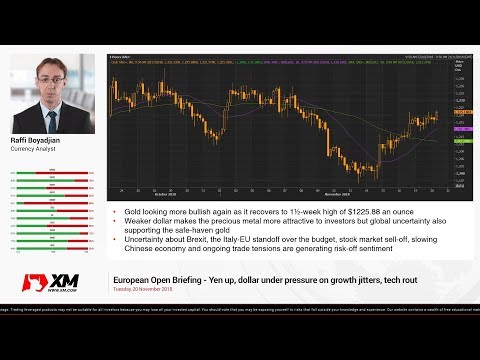 Forex News: 20/11/2018 - Yen up, dollar under pressure on growth jitters, tech rout