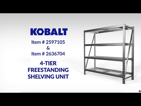 How to Assemble Kobalt 4-Tier Heavy-Duty Shelving Units (84in & 72in Models) | Step-by-Step Tutorial