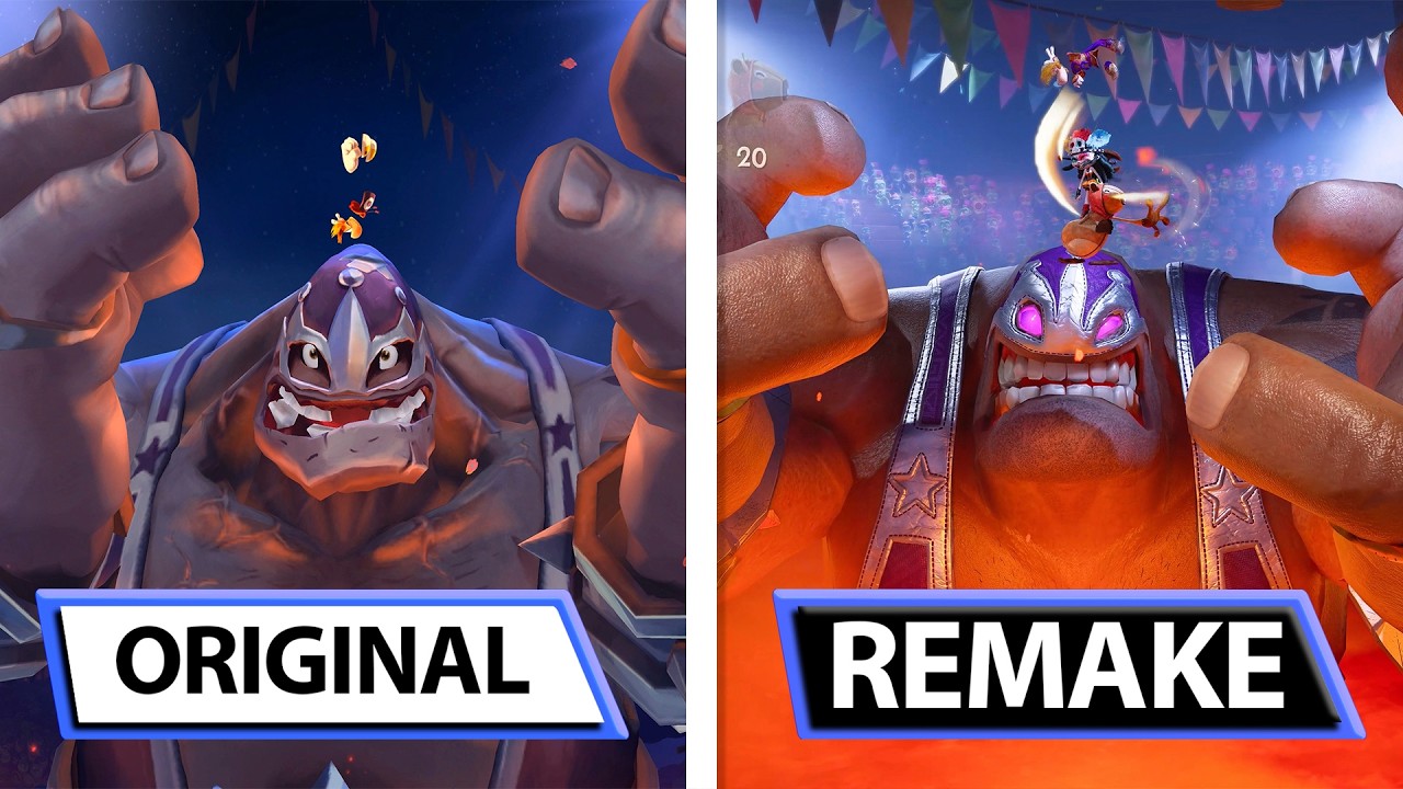 Rayman Legends Retold | Original vs Remake | Preview Gameplay Comparison