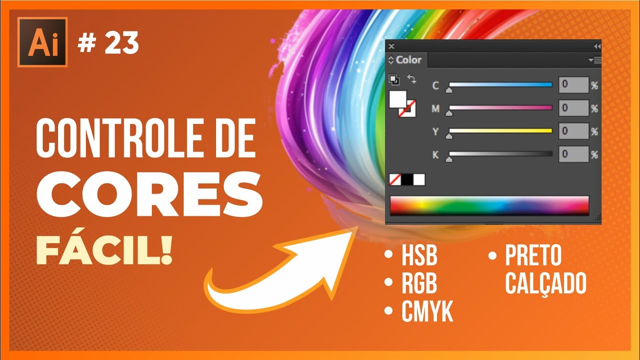 Como usar o controlador de cores no Illustrator