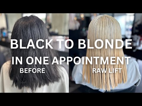 Epic Black to Blonde Hair Transformation: One-Day...