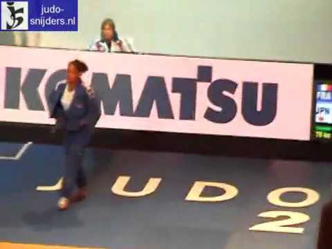 JUDO 2009 World Championships: Celine Lebrun (FRA) - Sae Nakazawa 中澤 さえ (JPN)