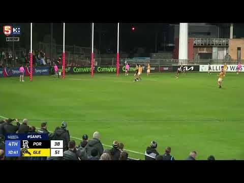 Rd 16 Hostplus SANFL Snapshot - Port's Jed Hagan kicks checkside from pocket