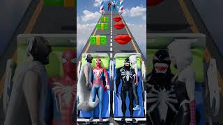 Download lagu GTA V New Kiss & Punch Run Spider-man vs Venom Funny Challenge! #gta mp3