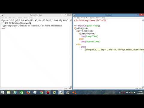Tutorial 9 Find Leap Years Python Code