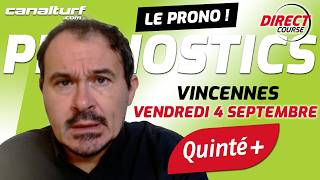 emission video des courses turf pmu du Vendredi 4 septembre 2026