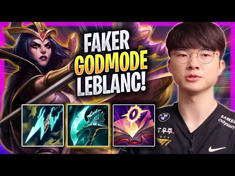 FAKER LITERALLY GOD MODE WITH LEBLANC! - T1 Faker Plays Leblanc MID vs Vex! | Season 2023