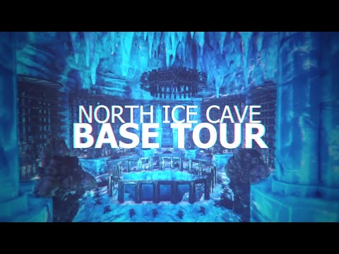 ARK UNOFFICIAL - CENTER NORTH ICE CAVE BASE TOUR !