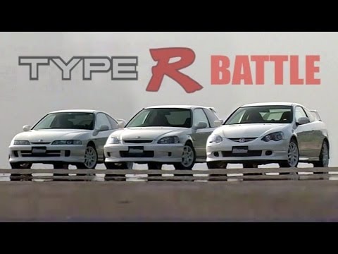 [ENG CC] Integra Type R DC2 vs. DC5 vs. Civic EK9 battle Ebisu 2001