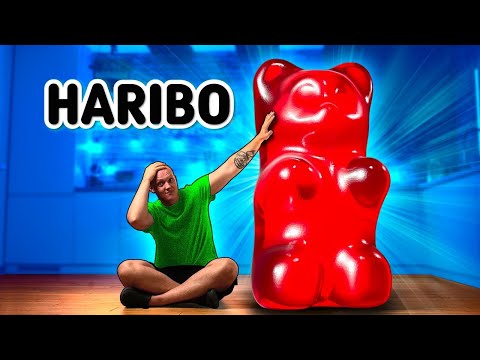 Giant HARIBO Gummy Bears | How to build the world's largest DIY HARIBO gummy bear by VANZAI