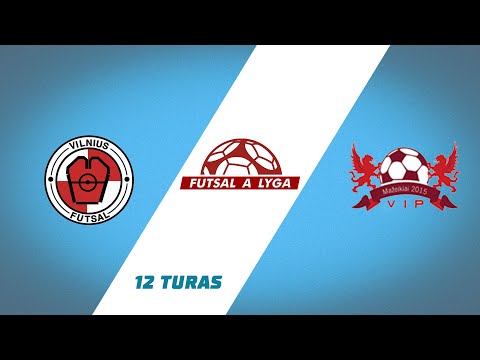 Futsal A lyga. 12 turas: Vilnius futsal - Mažeikių VIP (2025-12-21)
